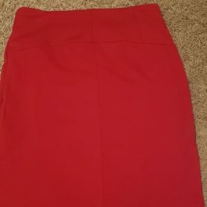 Pink pencil skirt